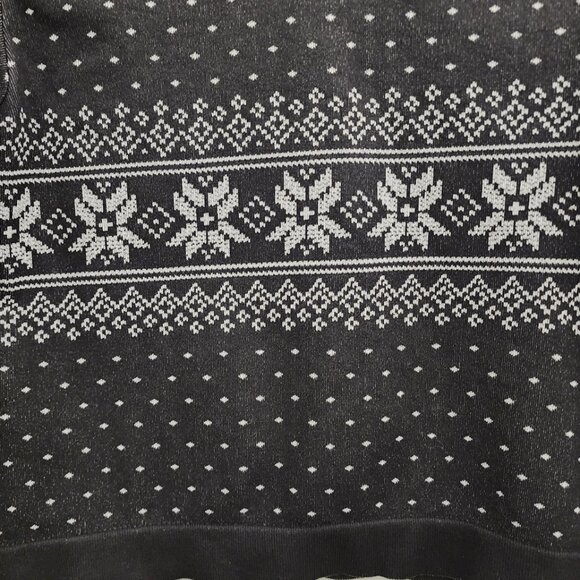 New Avia Seamless Top with Snowflake Design - Black with Gray - Size XL 16-18 - Picture 3 of 6